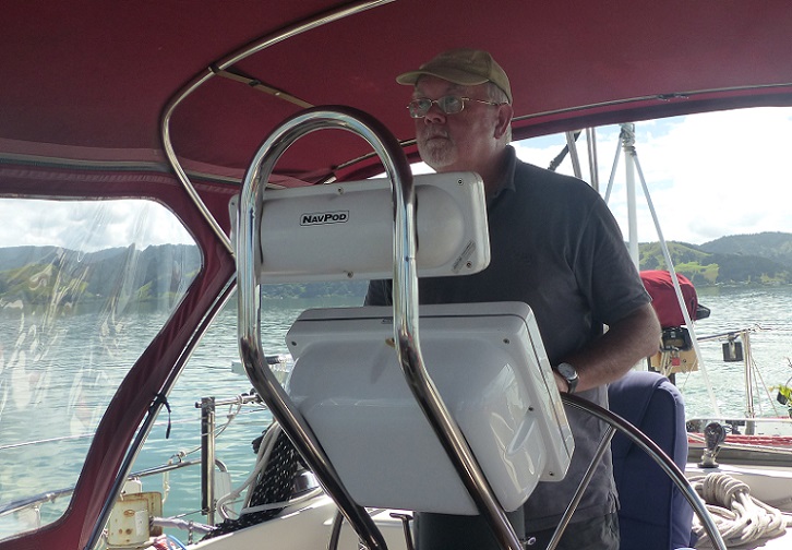 Kevin at the helm